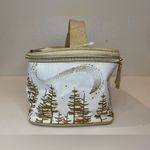 Yves Rocher NWT Women’s White Gold Tree Print Cosmetic Beauty Case Size 7”x5” Photo 3