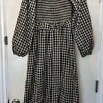 Listicle  Long Sleeve Gingham Sweetheart Midi Dress L NWOT Photo 9