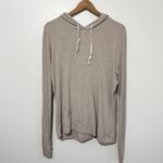 Joah Brown  Bungalow Hoodie Oatmeal Ribbed One Size Photo 1