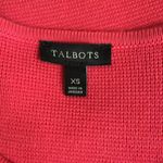 Talbots Cherry Red Cotton/Rayon Ruffle Cardigan Sweater sz XS/S Photo 5
