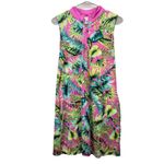 Tommy Bahama Tropical 1/4 Zip UPF Golf Tennis Beach Dress Pockets Size LARGE Photo 2