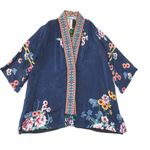 Johnny Was NWT  Maci Kimono in Blue Floral Jacket S $378 Photo 1