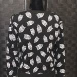 No Boundaries Black Owl Pattern Sweater Photo 1