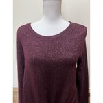 SO  ~ Long Sleeve Top ~ Knots In Front ~ Size Medium ~ Burgundy Photo 2