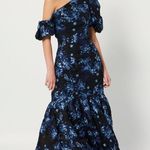 Elliatt  Planetary Asymmetric Jacquard Maxi Dress, Navy/Black, New w/Tag $389.95 Photo 15