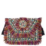 Multicolor Embellished Women's Bag Red Photo 4