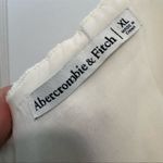 Abercrombie & Fitch Textured Crop Top Off White Side Zip Womens XL Photo 2