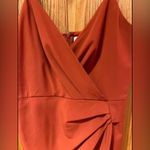 Nectar  Women's Burnt Orange Asymmetrical Lined Cocktail Mini‎ Dress Size Medium Photo 1