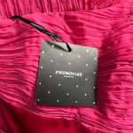 Pronovias Strawberry Pink One Shoulder Ruffle‎ Cocktail Dress Size US 2 Photo 10