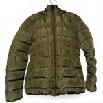 The North Face Olive Green Puffer Jacket β’ Faux Fur Hood β’ Winter Coat Photo 5
