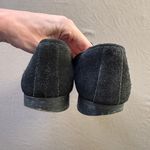 European Suede Leather Buckle Loafers Black Size 7.5 Photo 6