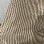 Oscar de la Renta  Expressions Cream Striped Blouse Size 12 Photo 2