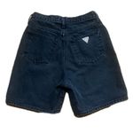Guess High Waisted Button Fly Vintage Denim Shorts Black Size 0 Photo 2