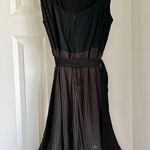 NWOT HVN Suki Feather Trim Belted Dress Black Size 16 Photo 8