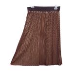 LuLaRoe Women's Pleated Skirt Bronze Metallic Party Holiday Cocktail M Photo 1