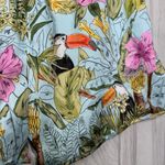 ZARA NWT Tropical Toucan Pajama Shorts M Medium Trendy Blogger Favorite NEW Photo 6