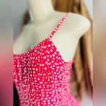 Hollister  Floral Print Romper Smocked Open Back With Pockets size small Photo 7