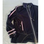 Weekend Basler womens medium black pink track jacket shoulder pads Photo 5