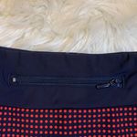 Athleta Movetes stretch skort/skirt navy with red mini dot pattern M Photo 6