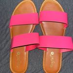 Leather Pink Sunny feet Sandals Size 8 Photo 0