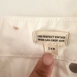 Madewell White The Perfect Vintage Wide Leg Crop Denim Jeans 14W Plus DM1626 Photo 10