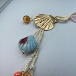 Artisan  made seaside beach handmade mixed media necklace. Photo 4