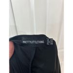 Pretty Little Thing Black Mesh Ruched Full Length Legging Photo 4