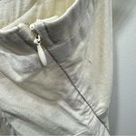 Esley  Pleated Pinup Boho Mini ModCloth Sundress Cream Cotton Minimalist Cottage Photo 9