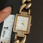 Studio time Quartz goldtone blinged out chain watch Gold Photo 7