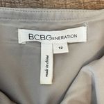 BCBGMAXAZRIA BCBCMAXAZRIA Womens‎ Satin Pleated Mini Strapless Dress Gray Size 12 Photo 5