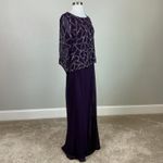 JKara Beaded Chiffon Long Sleeve A Photo 1