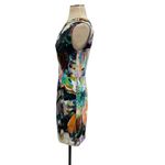Black Halo Yara Cocktail Dress One Shoulder Colorful Abstract Print Size 4 Photo 7