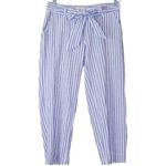 Vineyard Vines Linen Blue Striped Pants size 0 Photo 1
