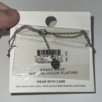 PURAVIDA Rhodium Plated Moon & Stars COSMOS ANKLET NWT Silver Photo 3
