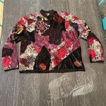 Chico's Vintage  Design Silk Blend Patchwork Floral Jacket Women's Size 1 Photo 7
