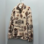 Zaful  Western Aztec Print pullover Sherpa sweater size Medium CabinCore Boho Photo 5