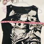 Connected Apparel Connected Petite Black White Floral Sheath Dress Women’s 10P Sleeveless Work Car Photo 4