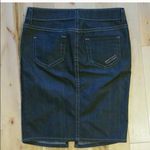 Hudson Jeans  pencil skirt front slit dark denim work casual date night Photo 2