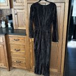 A New Day Black Crushed Velvet Jumpsuit Women Medium 70's Hyperfeminine Photo 3