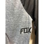 Fox Racing Grey With Black Sleeves Long Sleeve Shirt Woman’s Size Large Photo 3