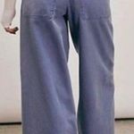 Free People  Sloane Belted Blue Wide Leg Pants Size Small Photo 1