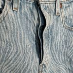 Levi's Levi’s 501 Button Fly Jeans Sz 26 Blue Wavy Design Straight or Tapered Leg Photo 3