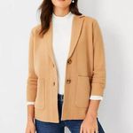 Ann Taylor Sweater Blazer Cardigan size small Dominican sand Photo 0