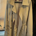 London Fog  Beige Double-Breasted Trench Coat Photo 0