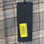 Gianni Bini NWT Womens 12 Pants Alora Brown Beige Plaid Split Flat Front Y2K Photo 10