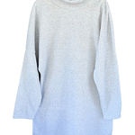 T11 Tunic Top Oversized Funnel Neck Long Sleeve Pullover Sweatshirt XL Gray Photo 0