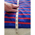 Gap  Red Blue Long Sleeve V-Neck Cotton Hoodie Womens Sz (S) Photo 10