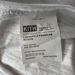 Kith  White Graphic Cropped Roll Hem Crewneck T-Shirt Medium Photo 7