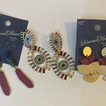 Universal Threads Universal Thread Multicolor Beaded and Geometric Earrings Set Photo 0