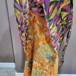 Silk magic wrap double layer reversible skirt / dress Pink Size undefined Photo 3